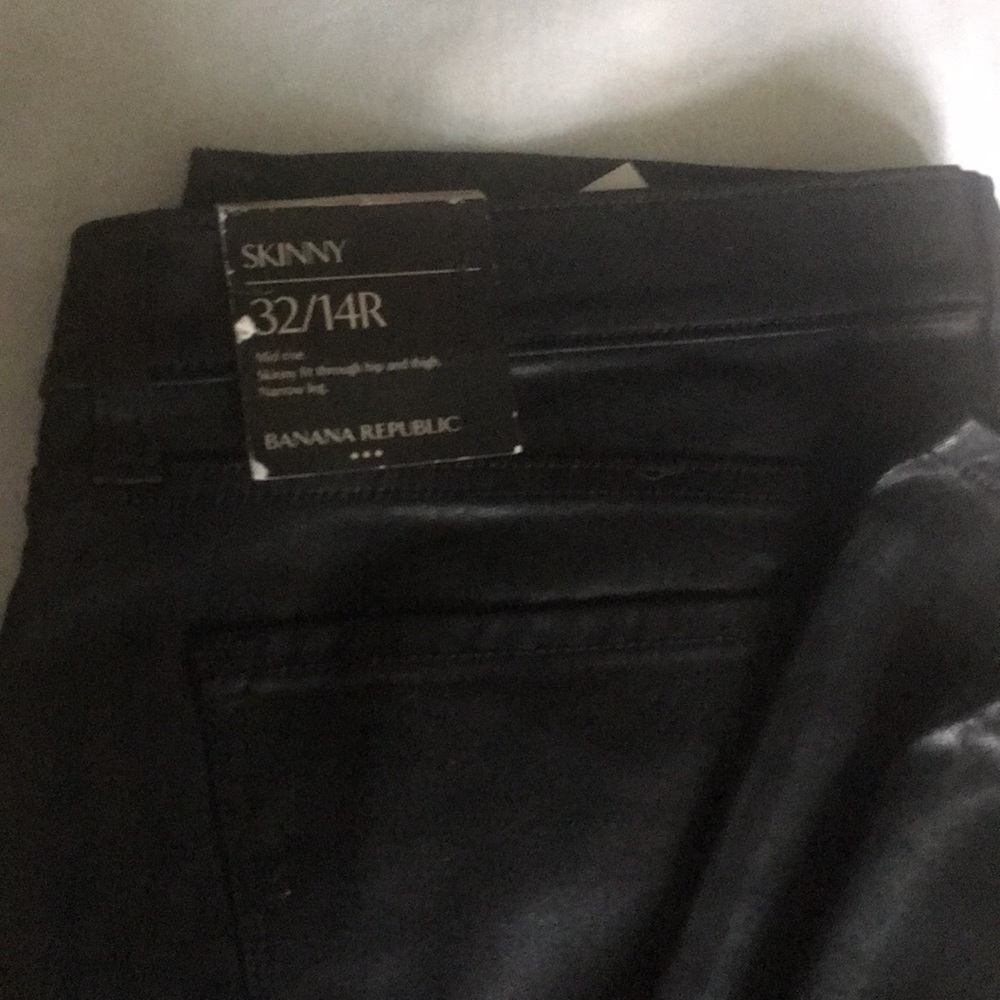 Banana Republic coated skinny jeans